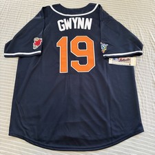 Tony Gwynn San Diego Padres 1998 World Series Alt Navy Blue Jersey Men's (S-3XL) picture