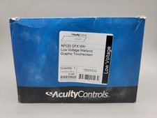 ACUITY CONTROLS NPOD GFX WH WALLPOD GRAPHIC TOUCHSCREEN WHITE PS 150 picture