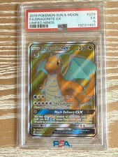 2019 Pokemon DRAGONITE GX #229 Unified Minds   PSA 5 picture