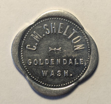 Goldendale, Washington WA C. M. Shelton Good For 5¢ Trade Token 2 picture
