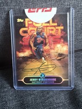 Jerry Stackhouse 2025-26 Topps Three Autographs Full Court Signs /49 Pistons picture
