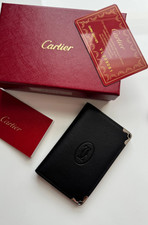 Official Cartier Must de Cartier Black Calfskin 4CC Card Holder Wallet - NIB picture