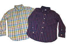Gap Kids Boys Size Small 6-7 Plaid Long Sleeve Button Shirts B32 picture
