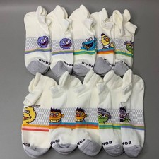 Bombas Sesame Street Unisex Ankle Socks 4 Pack Random Assorted Character Sz M,L picture