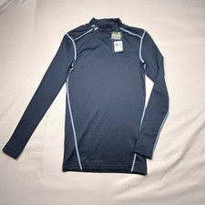 Under Armour ColdGear Compression Mock Neck Long Sleeve Shirt Black 1265648 SM picture