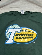 Rare Vintage Tulane Football  T-shirt 1998 Undefeated 12-0 Size Men’s Large picture
