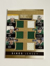 2014-15 Upper Deck Premier Sixes Dallas Stars 6 Jersey /15 Seguin Benn Spezza picture