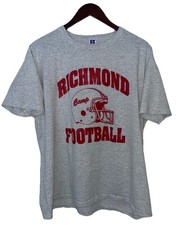 Vintage 90s Russell Athletic Richmond Football Camp Gray T-Shirt XL Grunge USA picture