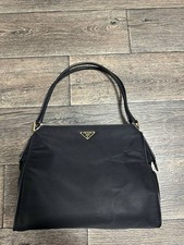 PRADA Hand Bag Nylon Black women picture