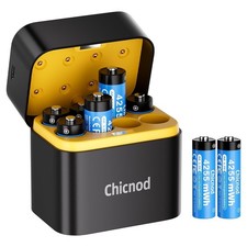 8 Pack AA Rechargeable Lithium Batteries with  Charger Case 4255mWh 1.5V CHICNOD picture