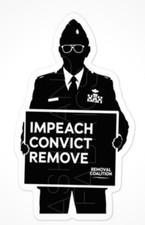 Major Jason Watson / Impeach Convict Remove / Sticker picture