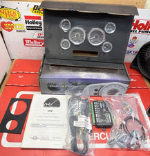 DAKOTA DIGITAL ROUND UNIVERSAL ANALOG GAUGES BLACK ALLOY RED VHX-1060-K-R picture
