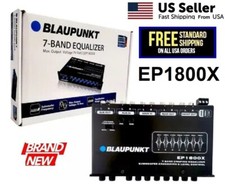 Blaupunkt EP1800X  7-Band 1/2 DIN Car Graphic Equalizer 7V RMS Front 3.5mm Aux picture