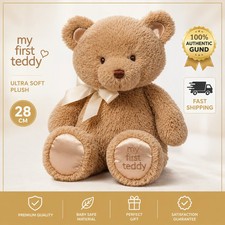 GUND My First Teddy Bear Baby Brown Plush Toy Ultra Soft 28CM NEW Sealed USA picture