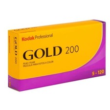 Kodak Professional Gold 200 Color Negative Film (120 Roll Film, 5-Pack) picture