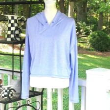 Athleta Women Uptempo Elevate long sleeve crop Hoodie top shirt Medium pullover picture