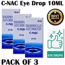 C-Nac Eye Drops N-Acetyl-Carnosine – Pack of 3 (10ml Each) | Expiry 02-2027 picture