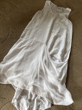 Ivan Grundahl White Linen Maxi Dress Size L-XL picture