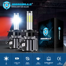 6-sides H7 LED Headlight Bulbs High/Low Beam 6500K Super Bright White 450000LM picture