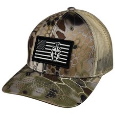 Kryptek Spartan USA Q-Tech Meshback Cap- Highlander/Tan picture