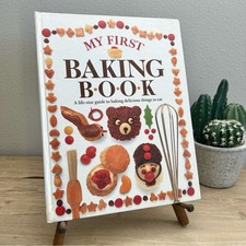 Vintage My First Baking Book Helen Drew 1991 Kids Cookbook Hardcover picture