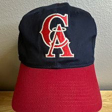 Twins Enterprise MLB California Angels Adjustable Cap Hat Blue Red picture