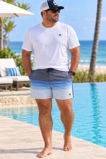 Hurley Phantom Naturals Ombre Stripe Boardshorts Size 40 Blue NWT picture