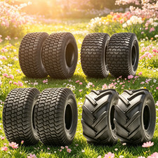 2X 24x12-12 Lawn Mower Tires 24x12.00-12 Tractor Turf Tire 24x12x12 4PR Tubeless picture