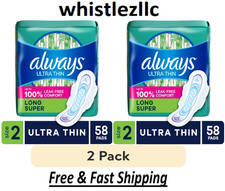 Always Ultra Thin Pads with Wings, Size 2, Long Super Absorbency, 58 Each-2 Pack picture