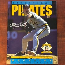 DOUG DRABEK Signed 1991 Pittsburgh Pirates Official Magazine Tristar Hologram picture