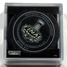 2013 Stanley Cup Playoffs Final Game 6 NHL Official Game Puck in Cube Sealed New picture