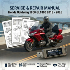 HONDA GOLDWING 1800 GL1800 2018 2019 2020 2021 SERVICE REPAIR SHOP MANUAL ON USB picture