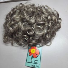 Vtg Joy Westwood 001 Curly Synthetic Wig Color 143 Gray Blonde / Taupe W/ Tag picture
