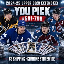 2024-25 Upper Deck Extended Hockey YOU PICK #501-700 + McDavid Encores picture