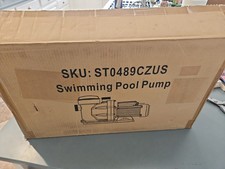 Vevor 2 1/2 HP  Swimming Pool Pump w/ 2 Speed Motor Strainer Basket picture