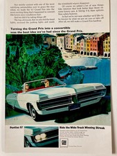 1967 Pontiac Grand Prix Convertible Print Ad Wide Track Best Idea picture