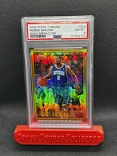 2006 Topps Chrome #200 Ronnie Brewer /25 Gold Refractor PSA 8 picture