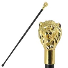 Luxury Walking Stick,  Golden Lion Head Fashion Walking  Cane for Men - 90 cm picture