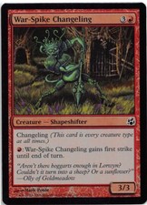 War-Spike Changeling *FOIL Common* Magic MtG x1 Morningtide SP picture
