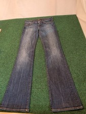 Seven 7 Jeans Boot Cut Blue Denim Stretch Size 28 picture