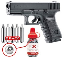 Umarex Glock 19 Gen 3 Air Pistol .177 Cal w/ BB Jug & CO2 Bundle (2255200) picture
