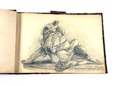 Antique 1906 Giulio Cisari Italian Artist Sketchbook italy drawing art artist picture