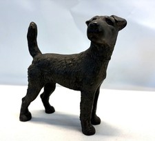 Vintage Antique Cast Iron Fox Terrier Dog Heavy over 6 lbs NICE picture