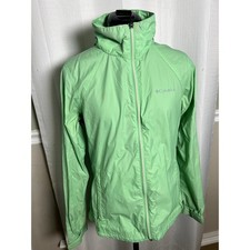 Columbia Switchback III Hooded Jacket Green Women’s M Hiking Essential Travel picture