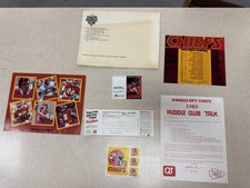 VTG 1983 Kansas City Chiefs Huddle Club COMPLETE 7 Pc Set Deadstock w Envelope picture