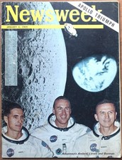 NEWSWEEK Jan 6 1969 Apollo 13, astronauts Anders, Lovell and Borman picture