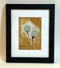 Tonito Original painting.Organic surrealism.Flowers.Framed & Gift Wrapped.a25 picture