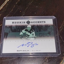 Matt Boldy 2022-23 Upper Deck Ultimate #03/35 Rookie Accents WILD RC Auto 🔥 sp picture