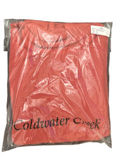 VTG Coldwater Creek Coral Rolled Detail Knit Pants Set Vintage Size Small NEW picture