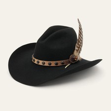 Stetson Men's 4X Broken Bow Buffalo Felt Cowboy Hat- MADE IN USA. picture